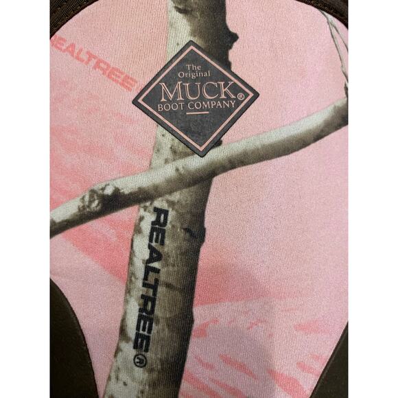 Muck Boot Company Kids Size 13 Pink Realtree Camo Waterproof Neoprene Rain Boots - Picture 8 of 8
